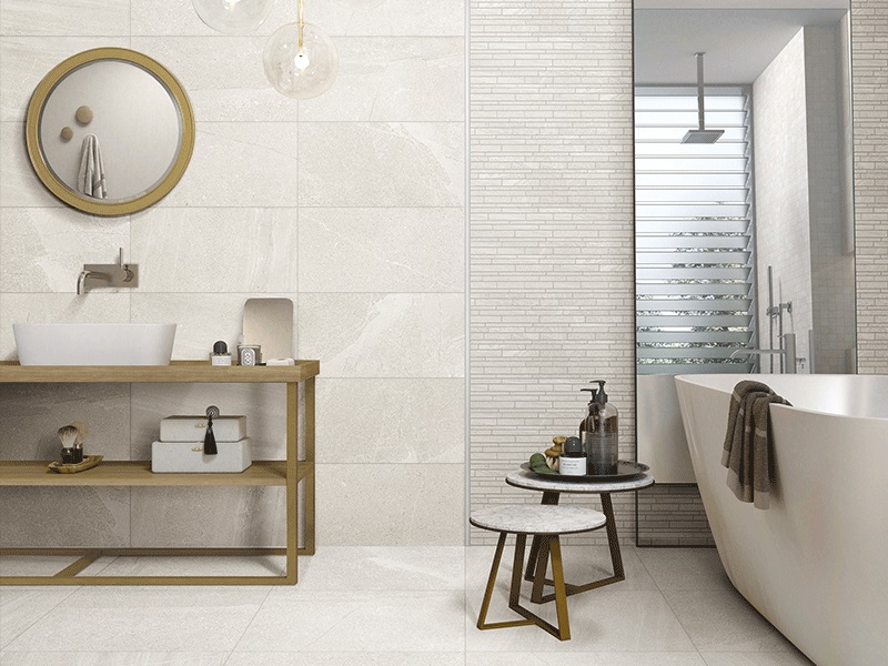 Enhance the look and feel of the space with impressive tiles